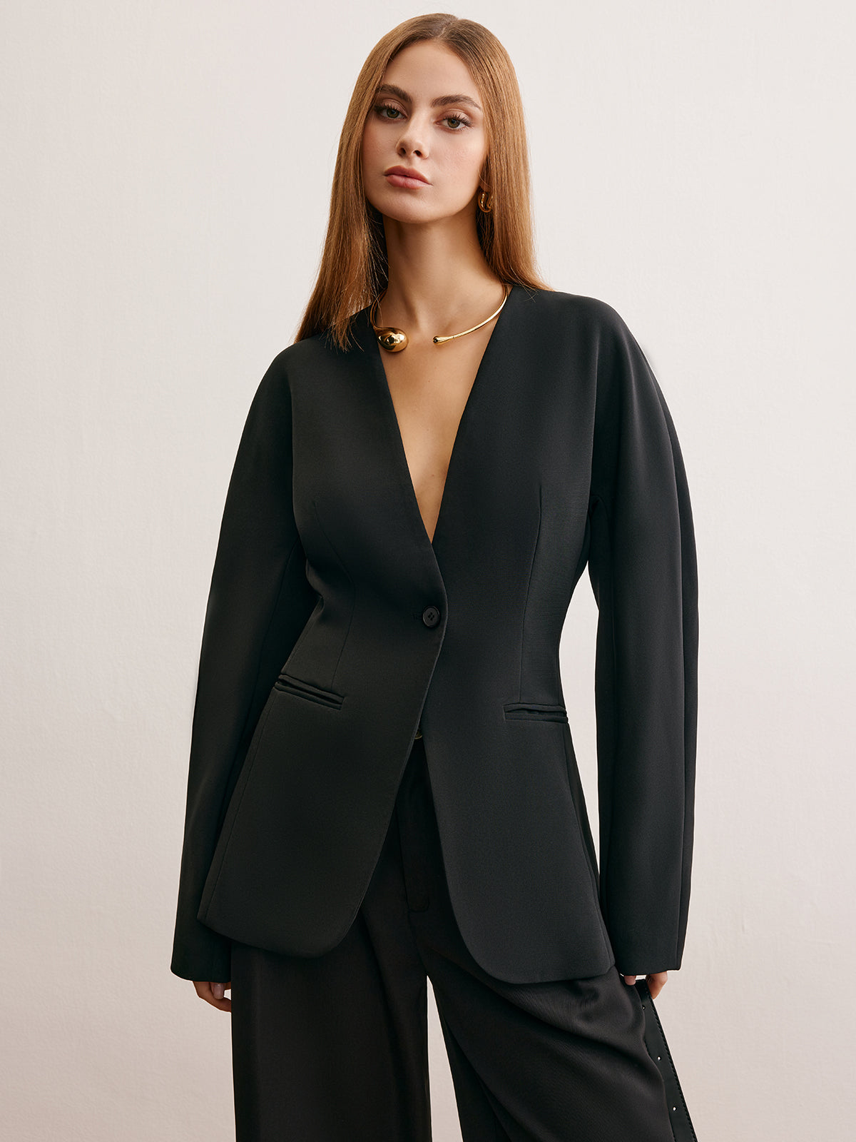 Sebastian | Eleganter Cinched Blazer mit Split-Style