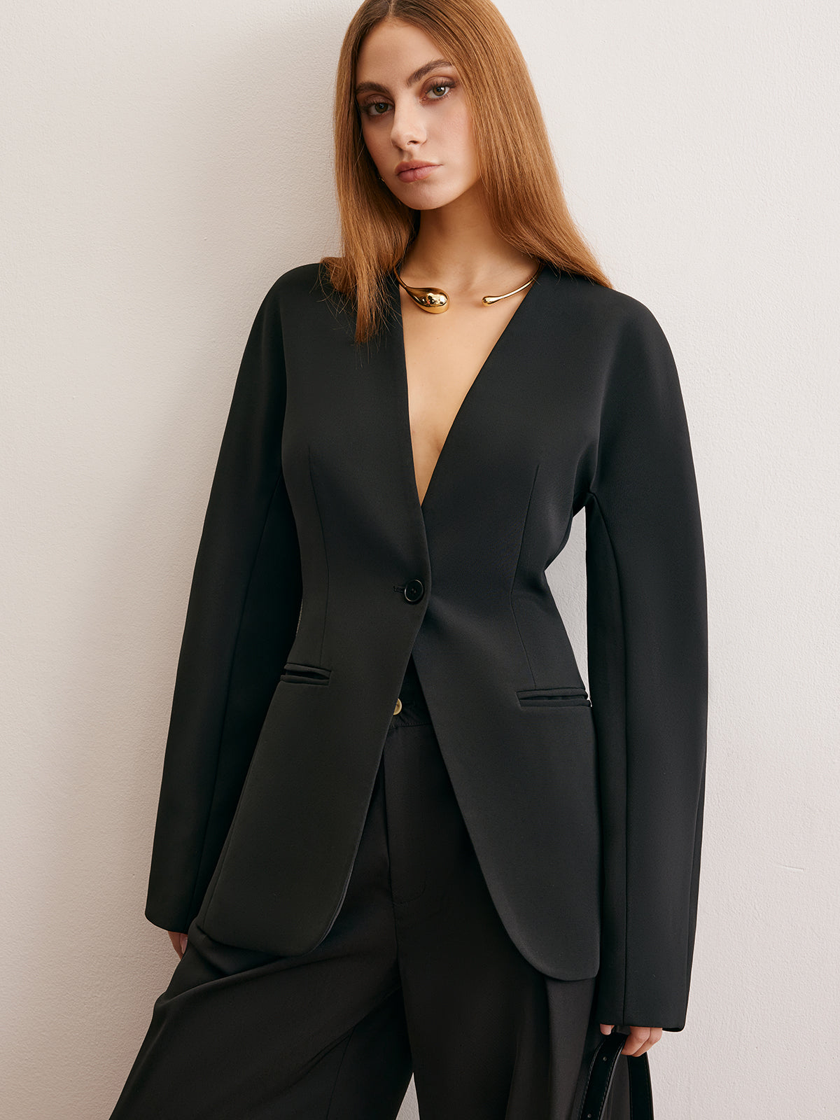 Sebastian | Eleganter Cinched Blazer mit Split-Style