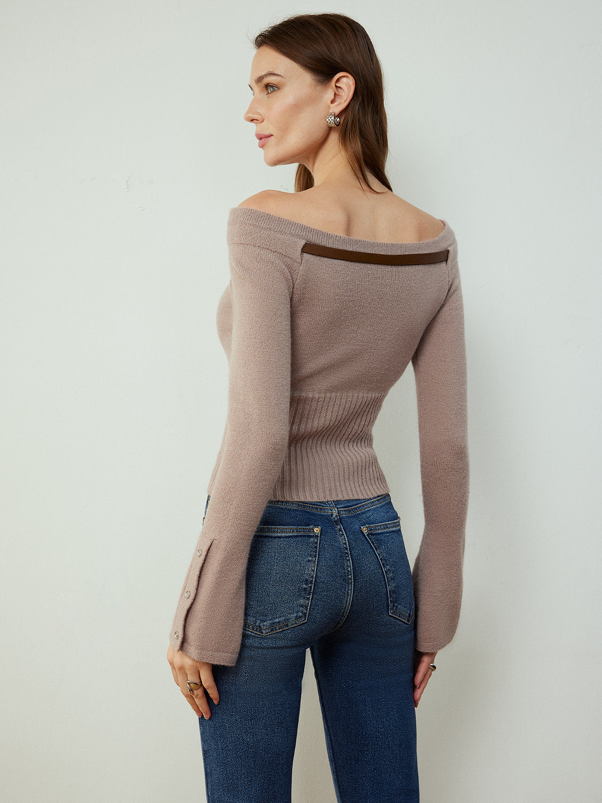 Anna | Abnehmbares Gürtel-Stricktop
