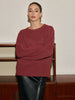 Max | Modischer Wollmischpullover mit anpassbarem Schal