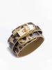 Sarah | Leopard Print Lederarmband