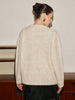 Max | Modischer Wollmischpullover mit anpassbarem Schal