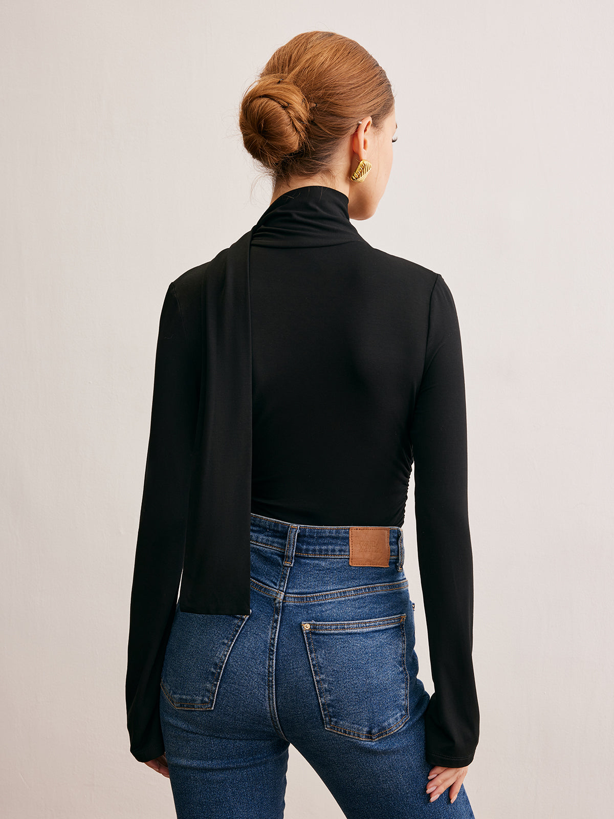 Cora | Elegantes Cowl Neck T-Shirt