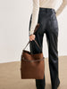 Anja | Vielseitige Wildlederimitat Bucket Bag
