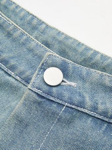Max | Lässige Denim Panel Anzughose