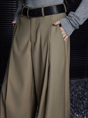 Laura | Plissierte Drapierte Hosen ohne Gürtel