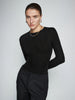 Nora | Minimalistisches Skinny Stricktop aus Wollmischung