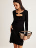 Clara | Stilvolles Cutout Strickkleid