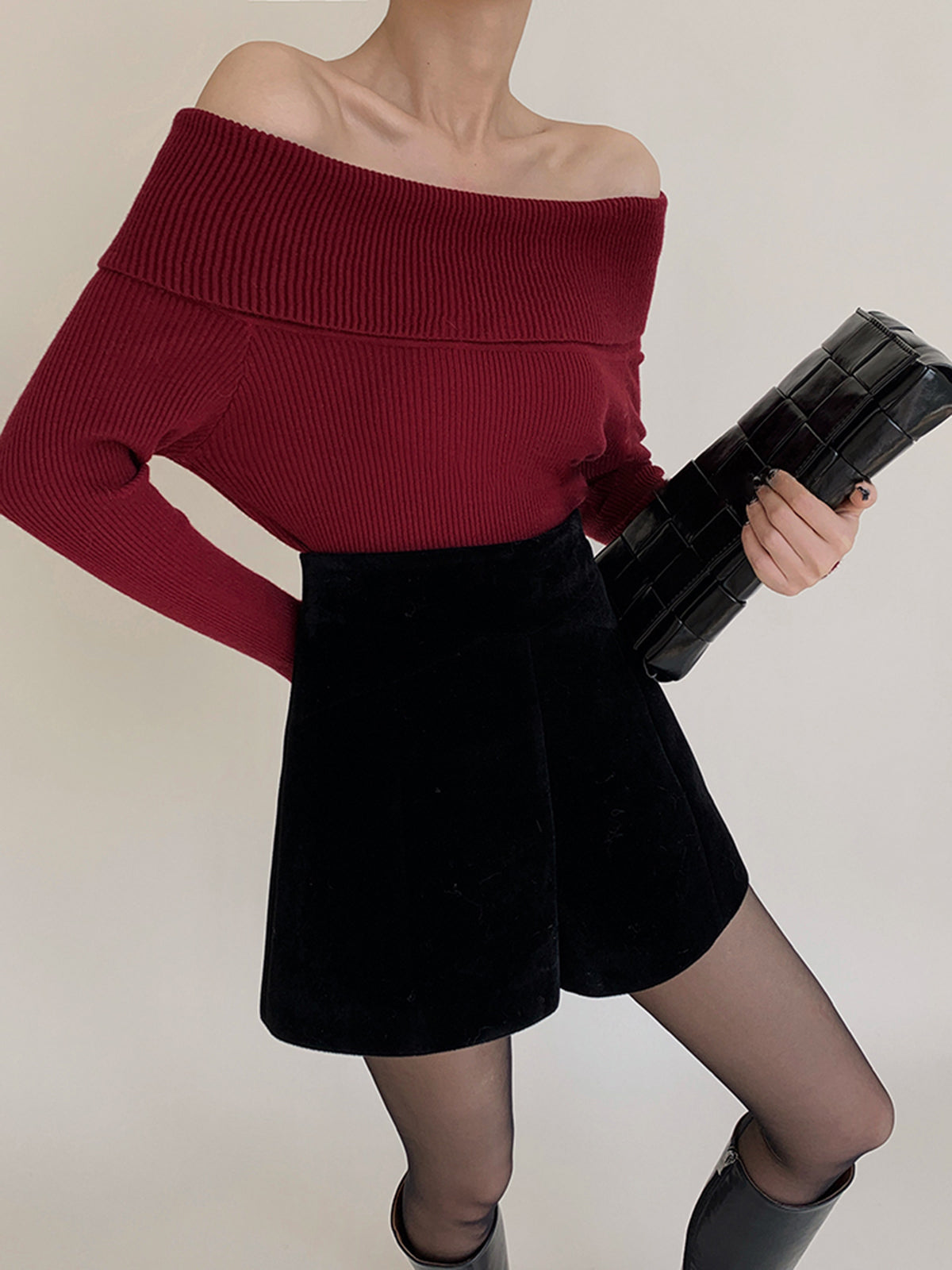 Leonie | Elegante Samt-Shorts