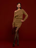Elvira | Asymmetrisches Strickkleid aus Wollmischung
