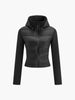 Leon | Eleganter Turtleneck Hoodie Wintermantel