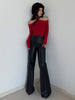 Clara | Elegantes Rippendesign mit Cold-Shoulder