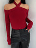 Clara | Elegantes Rippendesign mit Cold-Shoulder
