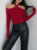 Clara | Elegantes Rippendesign mit Cold-Shoulder