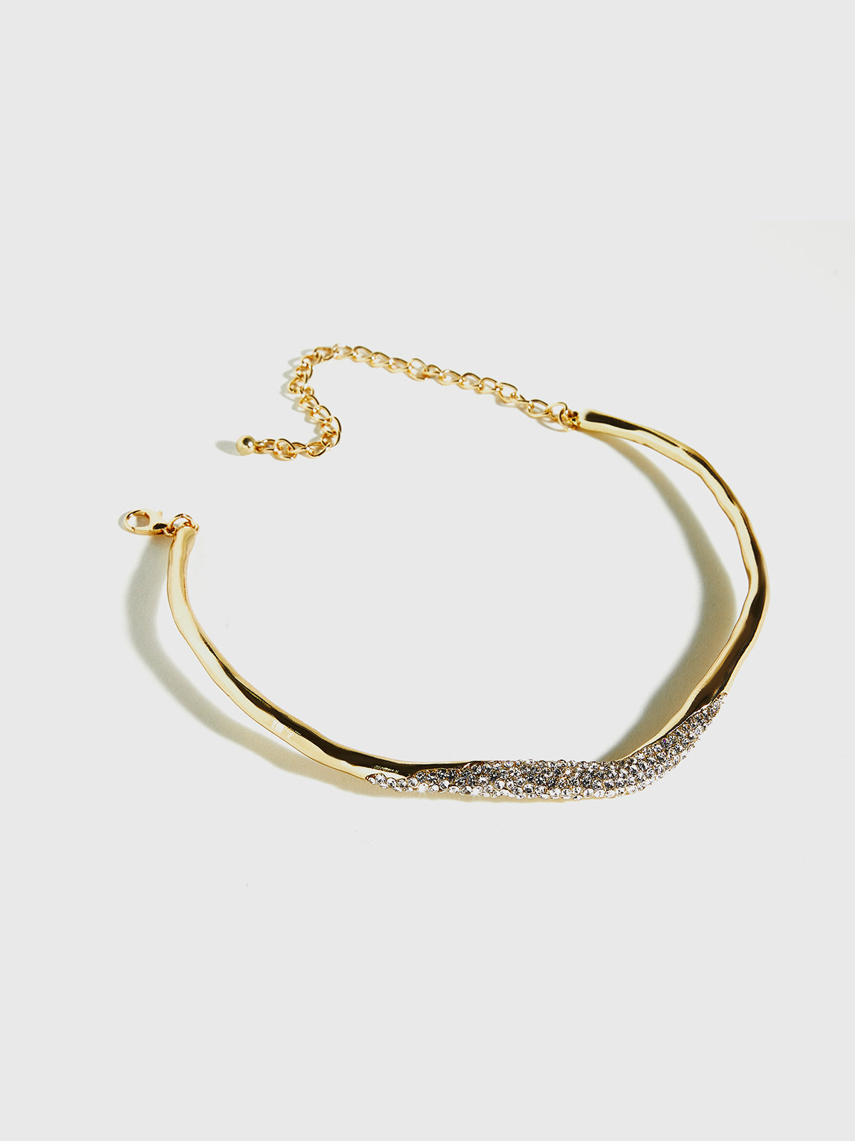 Mia | Irregular Ziron Choker Halskette