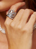 Clara | Eleganter unregelmäßiger Ziron-Ring