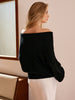 Clara | Hochdehnbarer Off-Shoulder Pullover