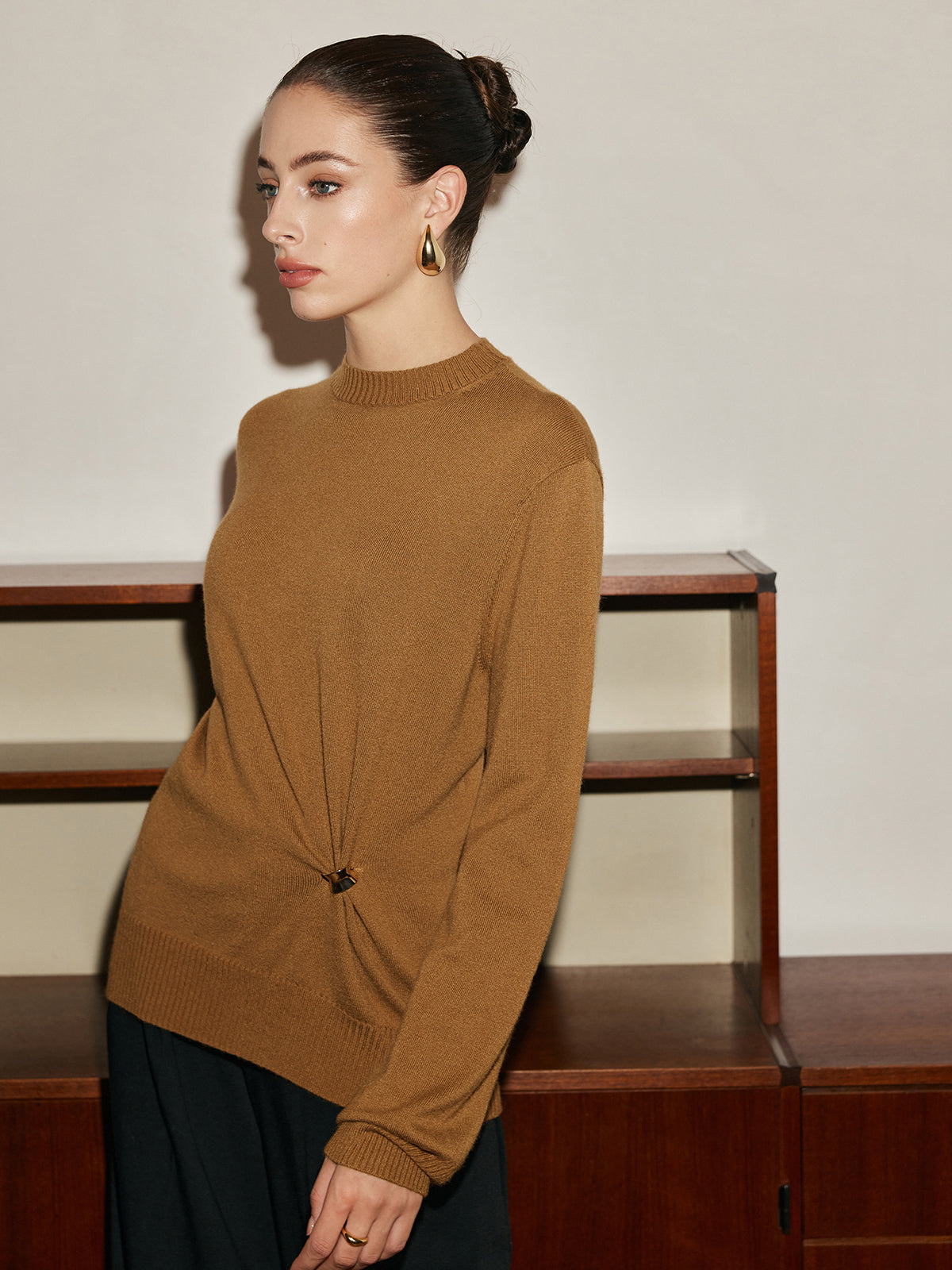 Leon | Wollmischung Knotted Pullover