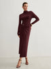 Clara | Unregelmäßiges Metallring-Faltenkleid