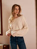 Mia | Kabelstrick-Pullover mit Schleifen-Details