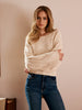 Mia | Kabelstrick-Pullover mit Schleifen-Details