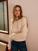 Mia | Kabelstrick-Pullover mit Schleifen-Details