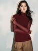 Maxime | Minimalistisches Mock Neck Jersey Oberteil