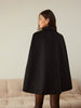 Camilla | Eleganter Kamelienknopf-Mantel