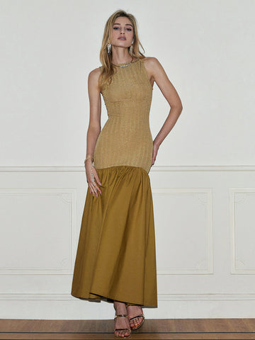 Clara | Plissiertes Maxikleid