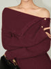 Anna | Trendiger Asymmetrischer Off-Shoulder-Pullover