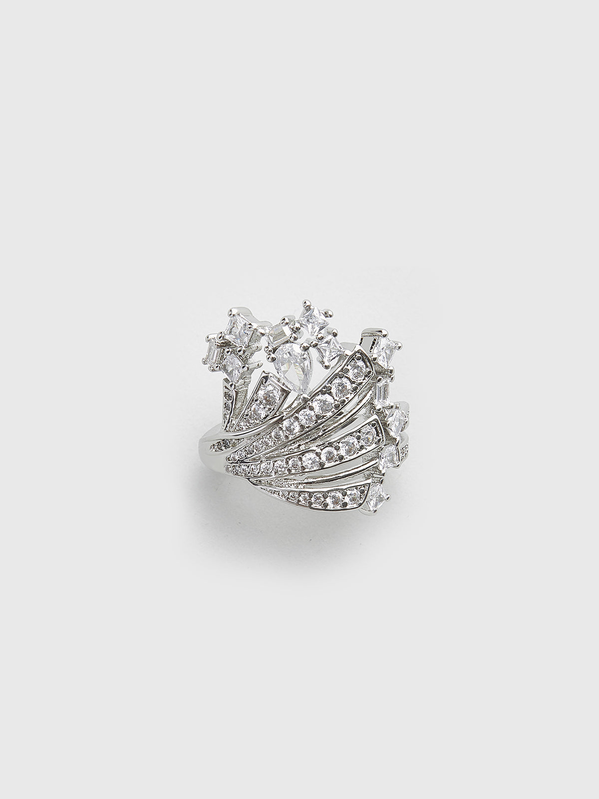 Clara | Eleganter unregelmäßiger Ziron-Ring