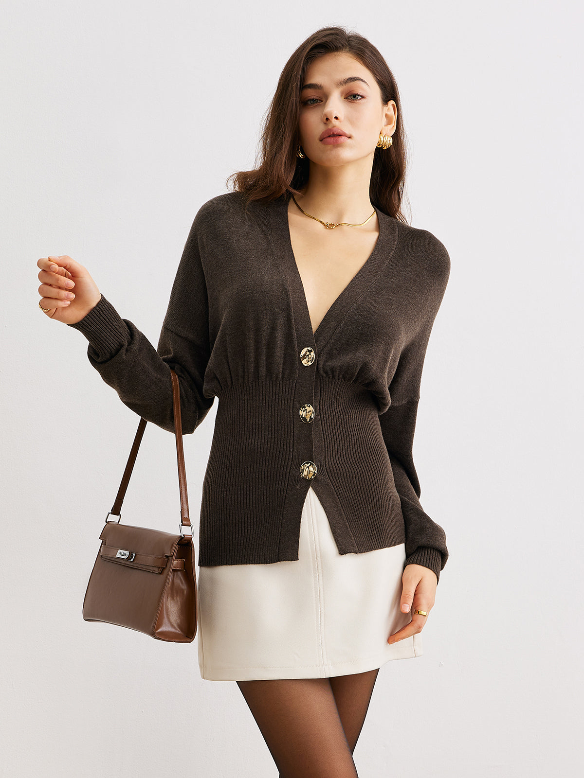 Clara | Elegante Strickjacke aus Wollmix