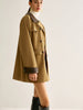 Clara | Stilvoller Trenchcoat mit Kontrastdetails