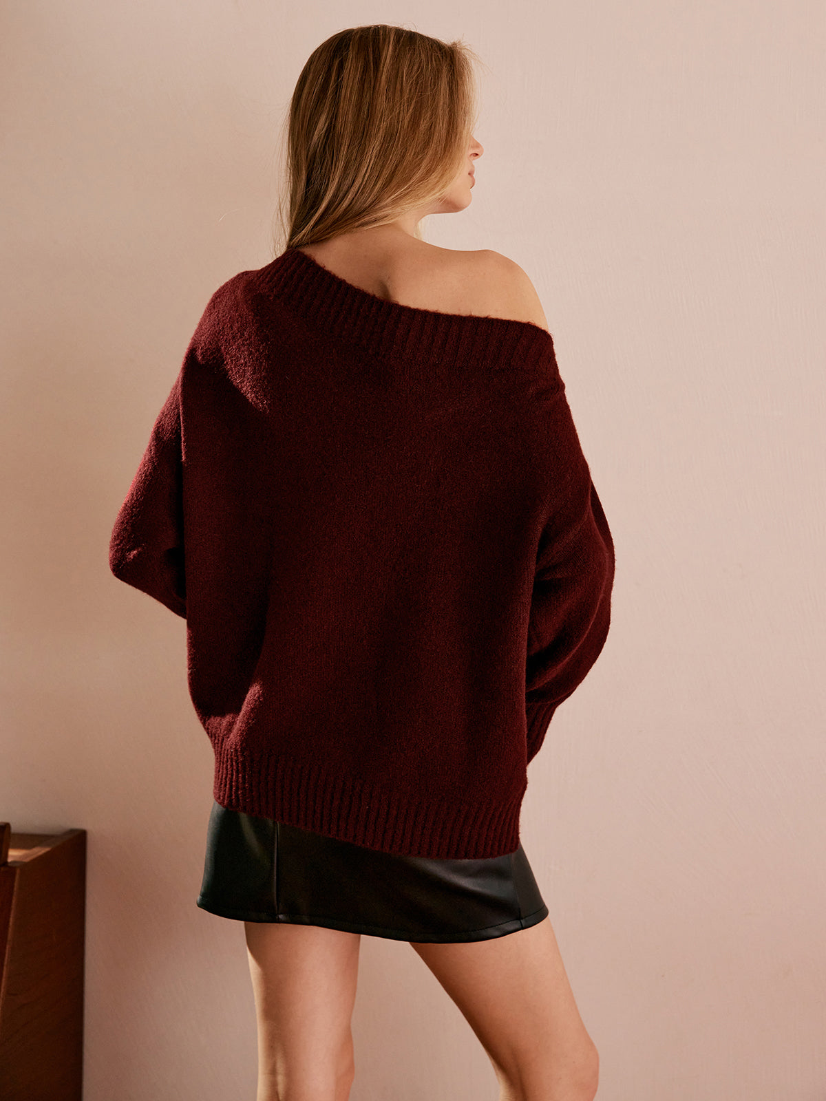 Clara | Off-Shoulder Eleganter Pullover