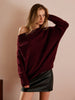 Clara | Off-Shoulder Eleganter Pullover