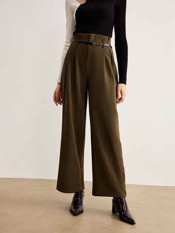 Felix | Elegante Slim-Belt Plissee-Hosen