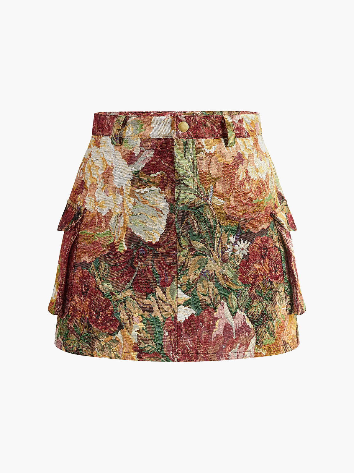 Clara | Blumenrock mit Taschen in Mid-Waist-Design