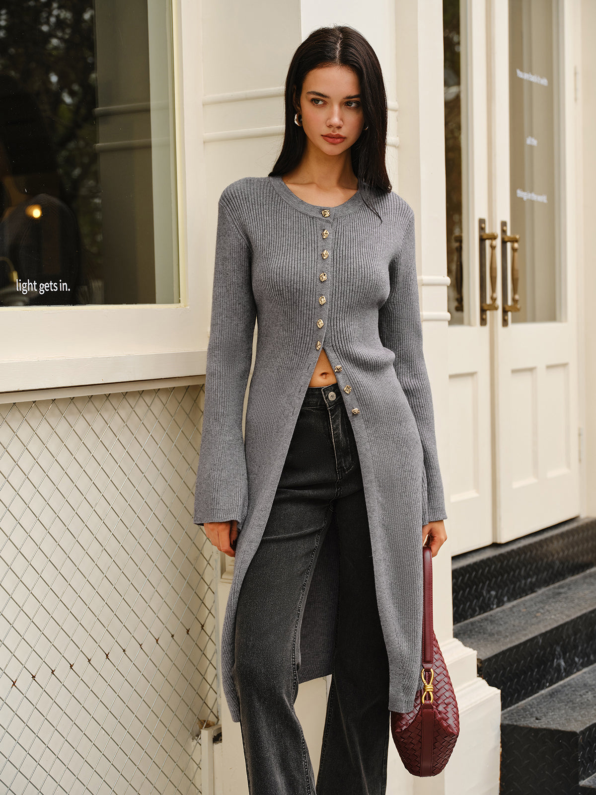 Marie | Vielseitiges Pulloverkleid mit Knopfleiste