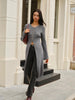 Marie | Vielseitiges Pulloverkleid mit Knopfleiste