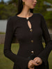 Amelie | Elegantes Strick-Top mit Glockenärmeln und Ausschnitt