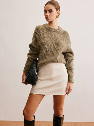 Wolfi | Wolle-Mix Twist Pullover