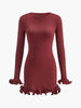 Bora | Elegantes Rüschenspiel Kleid
