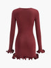 Bora | Elegantes Rüschenspiel Kleid