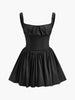 Lisa | Plissiertes Reißverschluss-Top-Kleid