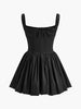 Lisa | Plissiertes Reißverschluss-Top-Kleid
