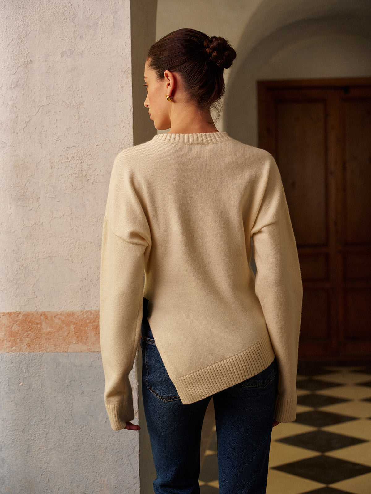 Paul | Eleganter Schlitzpullover mit hoher Dehnbarkeit