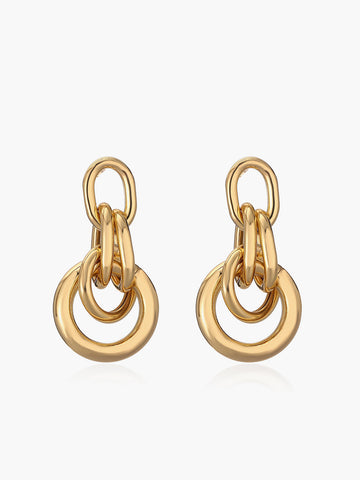 Lena | Knot Chunky Hoop Ohrringe