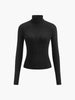 Clara | Minimalistisches Rollkragen-Top aus Feinstrick
