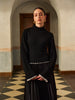 Emilia | Stilvolles Stricktop mit Kontrastdetails
