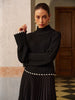 Emilia | Stilvolles Stricktop mit Kontrastdetails